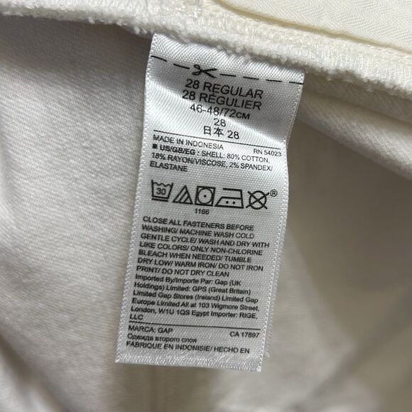 GAP White Maternity True Skinny Crop Jeans(Size 28reg) - Picture 8 of 8